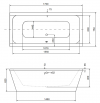 Wanna Vera 170x75 pod zabudowę