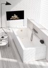 Wanna prostokątna do zabudowy Schedline FAIR SLIM 150x75 ze stelażem