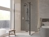 Eco-N kabina walk-in 120x195 Czarny matt