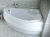 BESCO Wanna narożna Finezja Nova prawa 170x110 z białą obudową + syfon