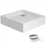Brodzik kwadratowy NOWY STYL 80x80 + obudowa + syfon