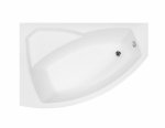 OUTLET BESCO Wanna asymetryczna 130x85 Rima Lewa po montażu stelaża
