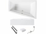 BESCO Wanna 170x125 Intima Duo Prawa z białą obudową + Syfon