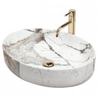 Umywalka ceramiczna nablatowa Queen Thunder 