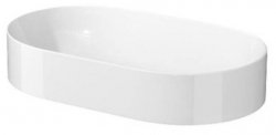 Umywalka ceramiczna nablatowa Inverto 60cm owalna