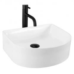 Umywalka ceramiczna nablatowa REA CLARA biała