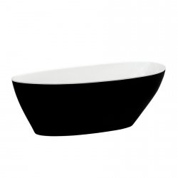 Wanna wolnostojąca Goya Black&White 160x70 cm + klik-klak chrom gratis