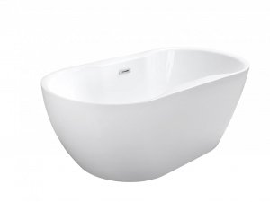 Wanna wolnostojąca NAVIA 150x80 + maskownica syfonu w kolorze chrom