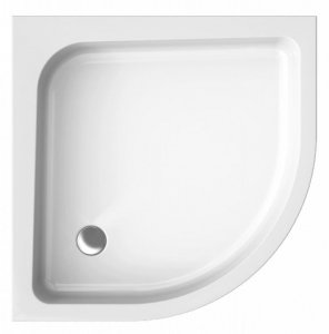 Brodzik półokrągły Pako 80x80x12 dno gładkie