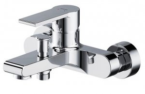 Bateria wannowa ścienna Verso chrom S951-402