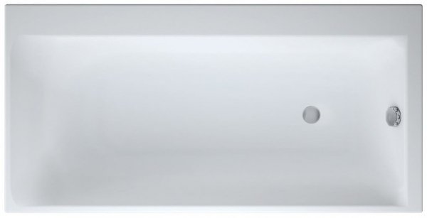 Wanna prostokątna akrylowa Cersanit Smart 160x80 PRAWA + syfon nogi ręcznik