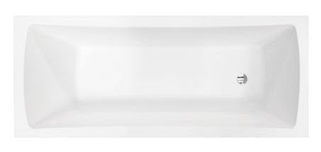 BESCO Wanna 160x70 Optima Premium z białą obudową, zagłówkiem, uchwytami i syfonem