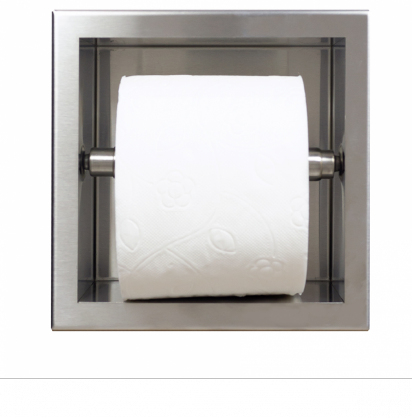 Uchwyt wnękowy na papier toaletowy Wall - Box Paper 1 Inox