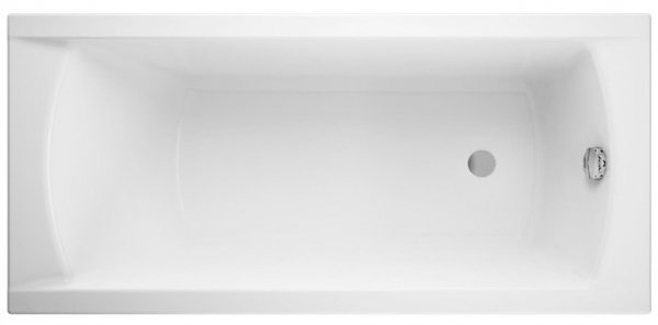 Wanna prostokątna akrylowa Cersanit Korat 150x70 + biała obudowa + syfon nogi ręcznik