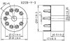 Podstawka GZC9-Y-3 9pin NOVAL do PCB ceramiczna