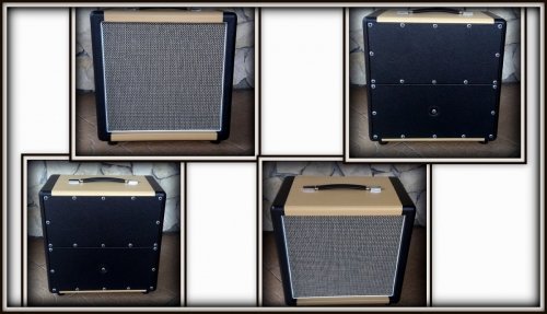 Obudowa Kolumny 1x12&quot; ELEGANCE CREAM &amp; BLACK 