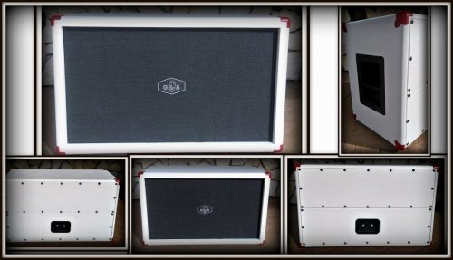 GOTOWA Obudowa do Kolumny 2x12&quot; WHITE BRZOZA