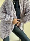 Sweter Splot Handmade Lila