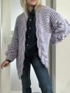 Sweter Splot Handmade Lila