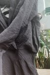 Długa Lekka Sukienka Maxi Edgy Aesthetic Black
