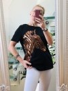 T-shirt Zebra Black