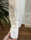 Swobodna Biała Lekka Koszula Len Bershka Oversize