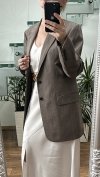 Marynarka River Island Wool Wełna Brown
