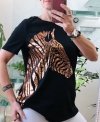 T-shirt Zebra Black