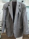 Marynarka Blazer PureNewWool Krata Vintage Grey