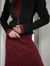 Krótka Kurtka Leather Suede Black