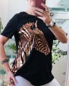 T-shirt Zebra Black