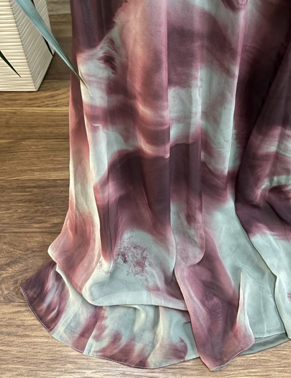 Długa Maxi Sukienka Asos Szyfon Oversize Chic
