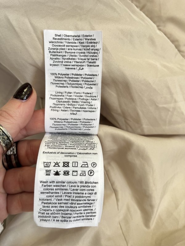 Beżowy płaszcz Vila Beige Coat oversize