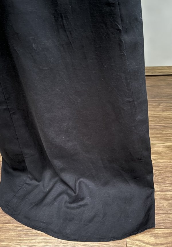 Długa Maxi Sukienka Reserved Len Lino Black