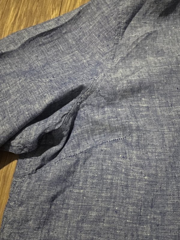 Lniana Koszula M&amp;S Pure Linen Oversize Blue