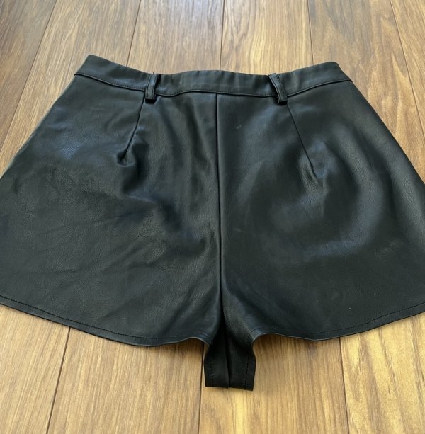 Skórzane Szorty Eko Missguided Black 