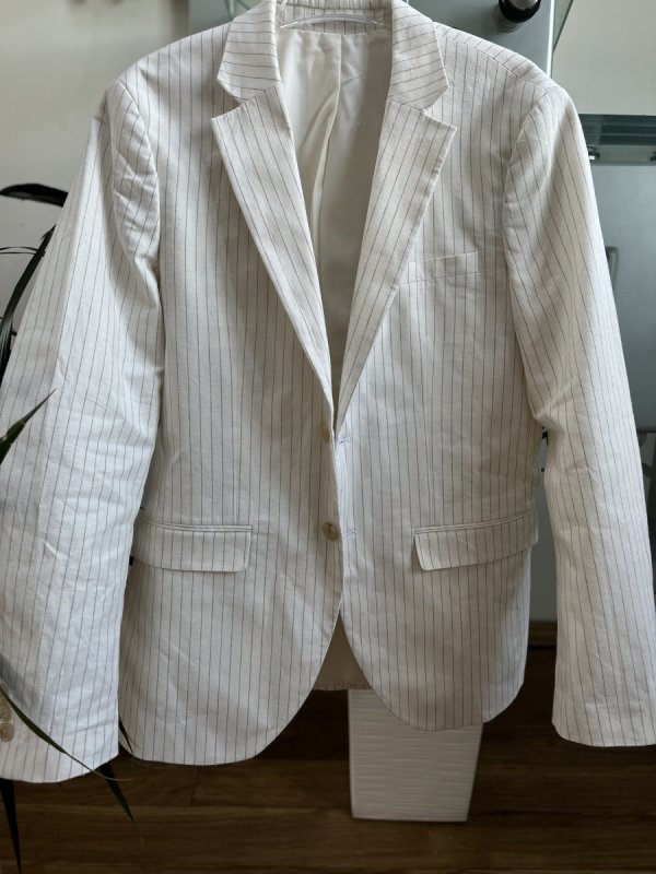 Marynarka Blazer Stripes Len Jack&amp;Jones Krem