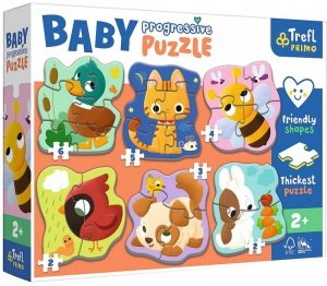 TREFL 44003 Puzzle Baby Progressive - Zwierzęta