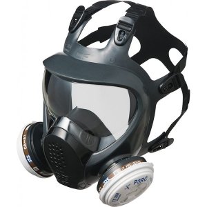 1. Pełnotwarzowa maska ochronna SHIGEMATSU STS CF01 z wymiennymi filtrami 