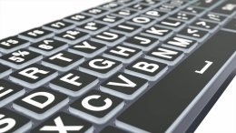 TITAN - powiększona klawiatura Bluetooth z podświetleniem 