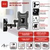 UCHWYT DO TV LCD/LED 10-42 15KG AR-83  ART reg.pion/poziom 26,5cm