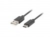 Kabel Lanberg CA-USBO-31CU-0018-BK (USB 3.1 - USB typu C ; 1,8m; kolor czarny)