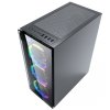 GEMBIRD OBUDOWA FORNAX 1500RGB MIDI-TOWER (2X USB 3.0, HD AUDIO, 4X FAN, PRZEZROCZYSTY PANEL BOCZNY) CZARNA