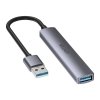 UNITEK HUB USB-A 1XUSB-A 5 GBPS, 3XUSB-A 2.0 ALU
