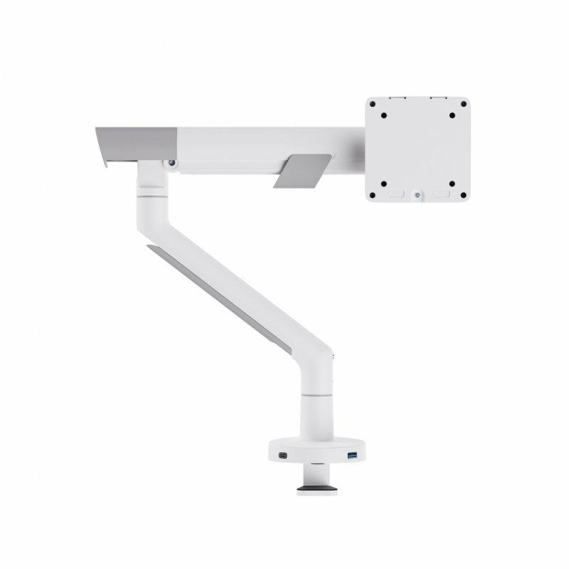 UCHWYT BIURKOWY GAZOWY DO 1 MONITORA LED/LCD 17-40" L-29GD ART 2-11kg 2xUSB 3.0 PREMIUM White