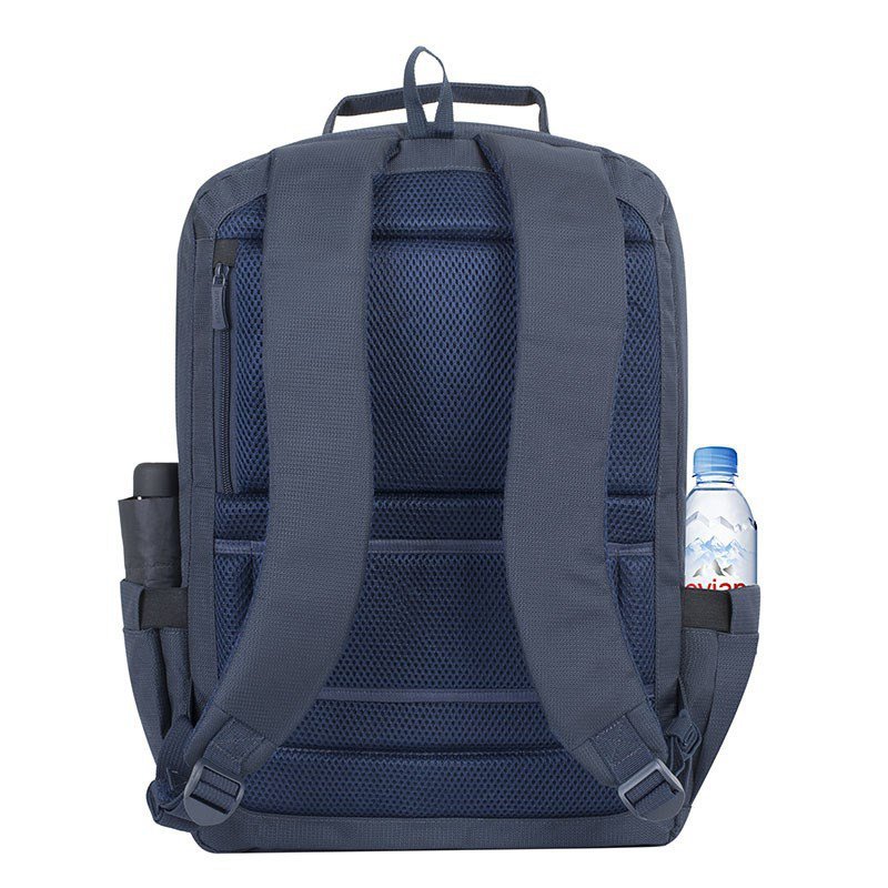 RIVACASE PLECAK NA LAPTOP 17,3&quot; TEGEL, GRANATOWY, 23L, MATERIAŁ WODOODPORNY, KIESZENIE NA TABLET, SMARTFON, DOKUM., AKCES.