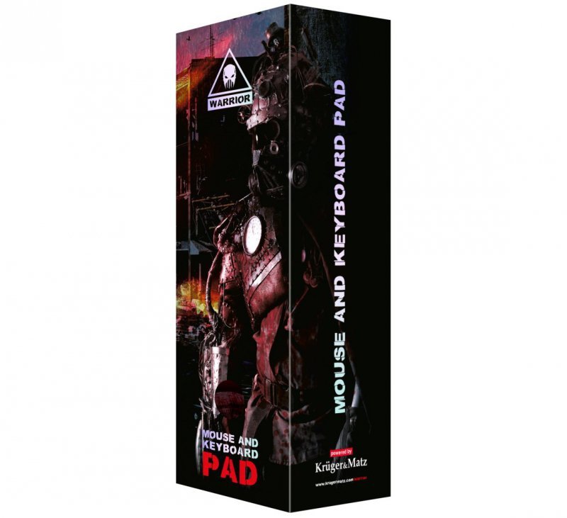 Kruger & Matz Warrior LED 790x300 podkładka pod mysz i klawiaturę dla graczy Czarny
