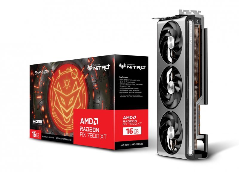 Karta graficzna SAPPHIRE Radeon RX 7800 XT NITRO+ GAMING OC 16GB GDDR6