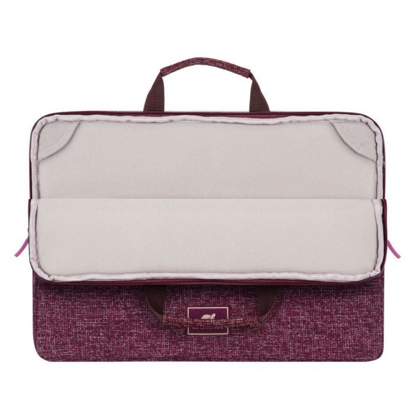 RIVACASE ETUI NA LAPTOP 13,3&quot; ANVIK, CZERWONY BURGUND, Z UCHWYTEM, Z MATERIAŁU WODOODPORNEGO