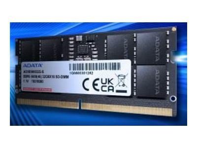 ADATA Premier moduł pamięci 16 GB 1 x 16 GB DDR5 262-pin SO-DIMM Korekcja ECC